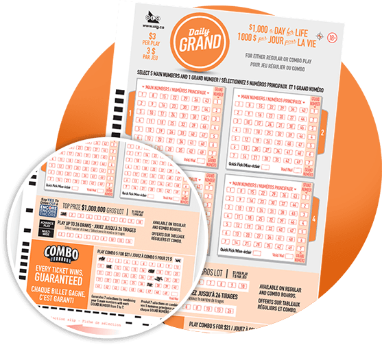 Daily Grand lottery balls for number generation